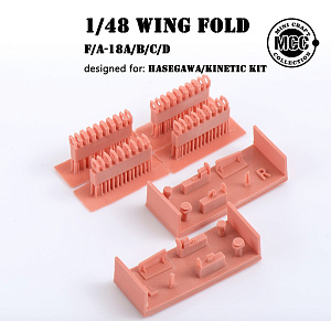 Additions (3D resin printing) 1/48 Folding wings for F/A-18A/F/A-18B/F/A-18C/F/A-18D 3D-Printed (designed to be used with Hasegawa and Kinetic Model kits)[Boeing McDonnell-Douglas]]