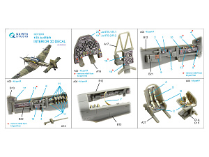 Ju 87B/Ju 87R 3D-Printed & coloured Interior on decal paper (Airfix)