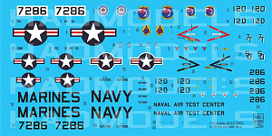 Decal 1/72  F-4J US NAVAL Air Test Center (HAD)