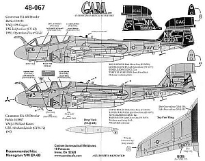 Decal 1/48 Grumman EA-6B Prowlers (2) (CAM)