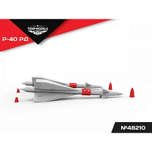 Additions (3D resin printing) 1/48 HIGHLY DETAILED MISSILE R-40 RD (Temp Models)