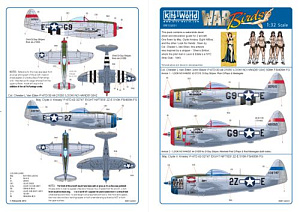 Decal 1/32 Republic P-47D Thunderbolt (2) (Kits-World)