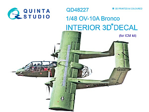 OV-10A Bronco 3D-Printed & coloured Interior on decal paper (for ICM kit)