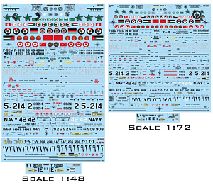 Decal 1/72 Northrop F-5 Tiger (Aztec)