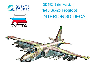 Su-25 3D-Printed & coloured Interior on decal paper (Zvezda)