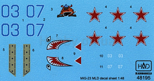 Decal 1/48 MiG-23 MLD 'Agressor' (HAD)