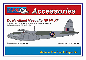 Additions (3D resin printing) 1/48 Radar Nose for Tamiya Mosquito F Mk.II and Mk.V (Tamiya)