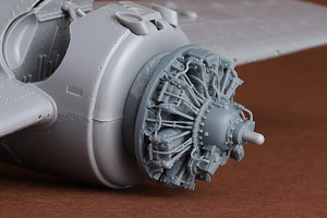 Additions (3D resin printing) 1/48 F4F-4 Wildcat Engine Set (TAM)