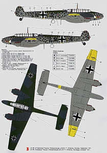 Decal 1/32 Messerschmitt Bf-110C (3) (Techmod)