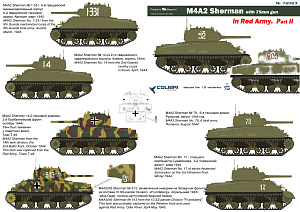 Decal 1/72 M4A2 Sherman in Red Army Part II (Colibri Decals)