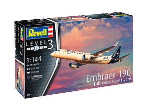 Model kit 1/144 Embraer 190 Luthansa New livery (Revell)