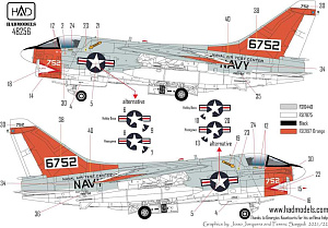 Decal 1/48 A-7E US NAVAL Air Test Center (HAD)