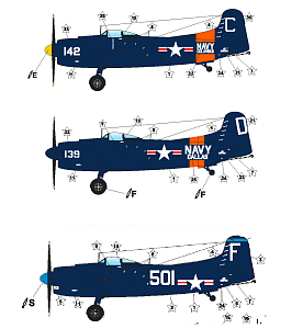 Model kit 1/72 Martin AM-1 'Mauler' Late Attack Aircraft (A & A Models)
