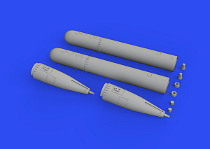 Additions (3D resin printing) 1/48 Aerial Lufttorpedo F5w x 2