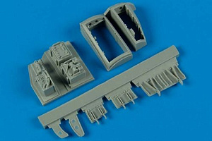 Additions (3D resin printing) 1/32 Douglas A-4E/A-4F Skyhawk electronic bays (designed to be used with Trumpeter kits) 