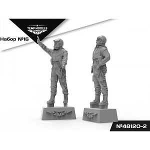Figures (resin) 1/48 VMSK PILOTS (GSH-6) SET No. 16-2 (Temp Models)