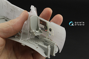 SBD-2 Dauntless Pilot's Cockpit  3D-Printed & coloured Interior on decal paper (Trumpeter)