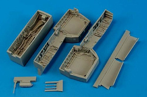 Additions (3D resin printing) 1/32  Grumman F-14A/F-14B/F-14D Tomcat wheel bay (designed to be used with Trumpeter kits) 