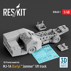 Additions (3D resin printing) 1/48 MJ-1A (Early) "Jammer" lift truck (3D-Printed model kit) (ResKit)