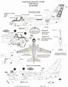 Decal 1/72 Lockheed S-3B Viking (1) (Microscale)