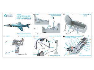 Yak-38 3D-Printed & coloured Interior on decal paper (HobbyBoss)