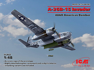 Model kit 1/48 A-26B-15 Invader American WWII Bomber (ICM)