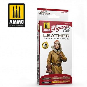 Leather Figures Set (Ammo Mig) (6x17ml) 