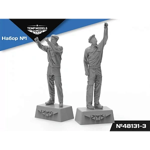 Figures (resin) 1/48 Russian Aerospace Forces Technicians. SET No. 1-3 (Temp Models)