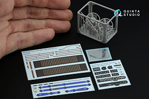 Ford GT40 Mark II '66 3D-Printed & coloured Interior on decal paper (Meng) (with 3D-printed resin and metal sticker parts)