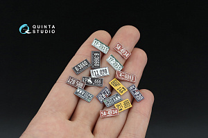 Western U.S. License Plates 1950-1960 Pt.2 (All kits) (with metal base)