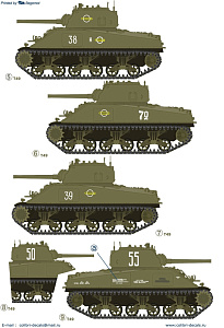 Decal 1/35 M4A2 Sherman in Red Army Part I (Colibri Decals)