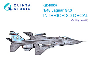 Jaguar Gr.3 3D-Printed & coloured Interior on decal paper (Kitty Hawk)