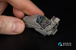 Dassault Rafale C/M 3D-Printed & coloured Interior on decal paper  (Revell) (with 3D-printed resin parts)