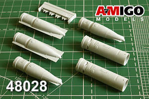 Additions (3D resin printing) 1/48 Suspended fuel tank PTB-800 Su-17M, Su-25 (Amigo Models)