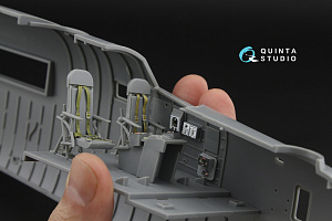 B-24D/B-24J Liberator, Pilot's compartment 3D-Printed & coloured Interior on decal paper (Hobby Boss)