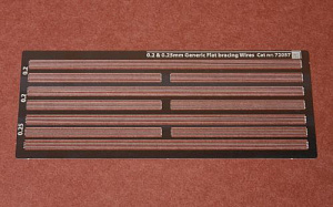 Aircraft detailing sets (etched) 1/72 Generic flat rigging/bracing wires (0.2-0.25 mm)