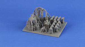 Additions (3D resin printing) 1/32 Wright R-R-2600 cyclone 14 version under Mitchell from NK Models (KepModels)