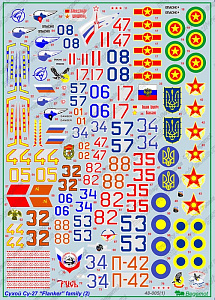 Decal 1/48 Sukhoi Su-27 Flanker family Part 2  (Begemot)