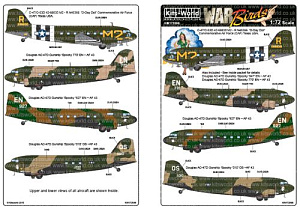 Decal 1/72 Douglas C-47/C-53D (Kits-World)