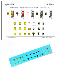 Decal 1/35 German Fire Extingusher Placards (Colibri Decals)