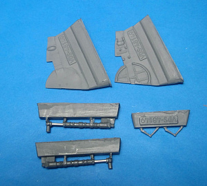 Additions (cast) 1/48 LaGG-3 66 series (Zvezda) reinforced struts and chassis flaps (Vector) 