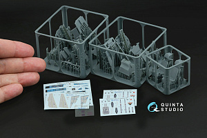Su-30SM 3D-Printed & coloured Interior on decal paper (Zvezda) (with 3D-printed resin parts)