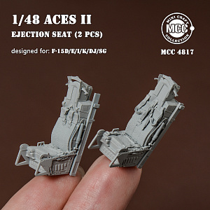 Additions (3D resin printing) 1/48 ACES II Ejection Seats for McDonnell F-15 Eagle (2pcs) (designed to be used with Academy, Great Wall Hobby, Hasegawa, Hobby Boss, Italeri and Tamiya kits)