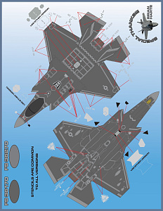 Decal 1/32 'F-35 Anthology, Big Scale Lightning IIs'  (Furball Aero-Design)