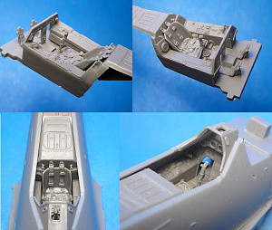 Additions (3D resin printing) 1/48 Fw 190A-5 Fw 190A-8 Cockpit Set (for Hasegawa) (Vector) 