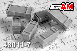 Additions (3D resin printing) 1/48 NAR C-5 container (Advanced Modeling) 