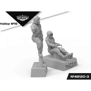 Figures (resin) 1/48 VMSK PILOTS (GSH-6) SET No. 16-3 (Temp Models)