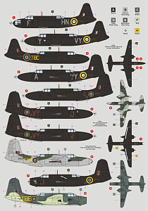 Decal 1/72 Douglas Boston/Havoc Night Fighters (DK Decals)