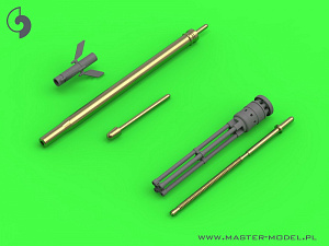 Aircraft detailing sets (brass) 1/72 Mil Mi-24D/Mi-24E Hind - JakB-12.7 machine gun barrel and DUAS probe