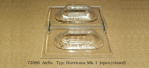 Vacu Canopy 1/72 Hurricane Mk.I open-closed (AIRF) (Rob Taurus)